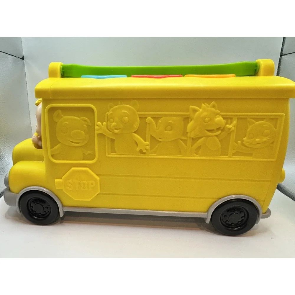 CoComelon Musical Learning Yellow School Bus Number Letter Toy Works